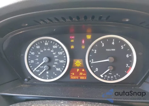 2007 BMW 525I z USA, uszkodzony, nr VIN WBANE53577CW68220